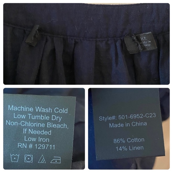 JENNI KAYNE Willow Blouse in Dark Blue - XL - Picture 12 of 13